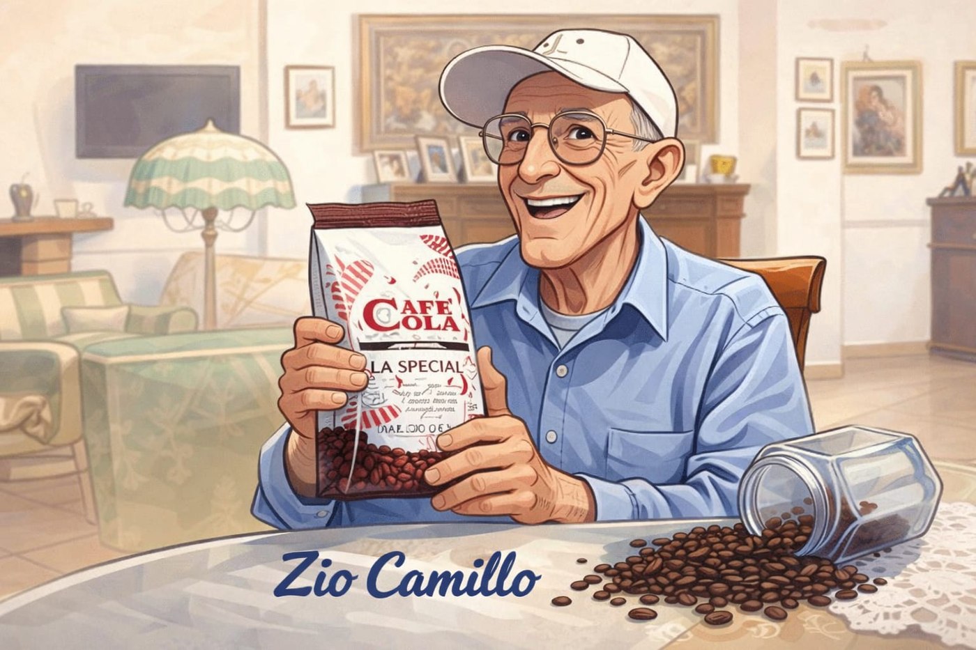 Zio Camillo Cola — illustrazione del fondatore